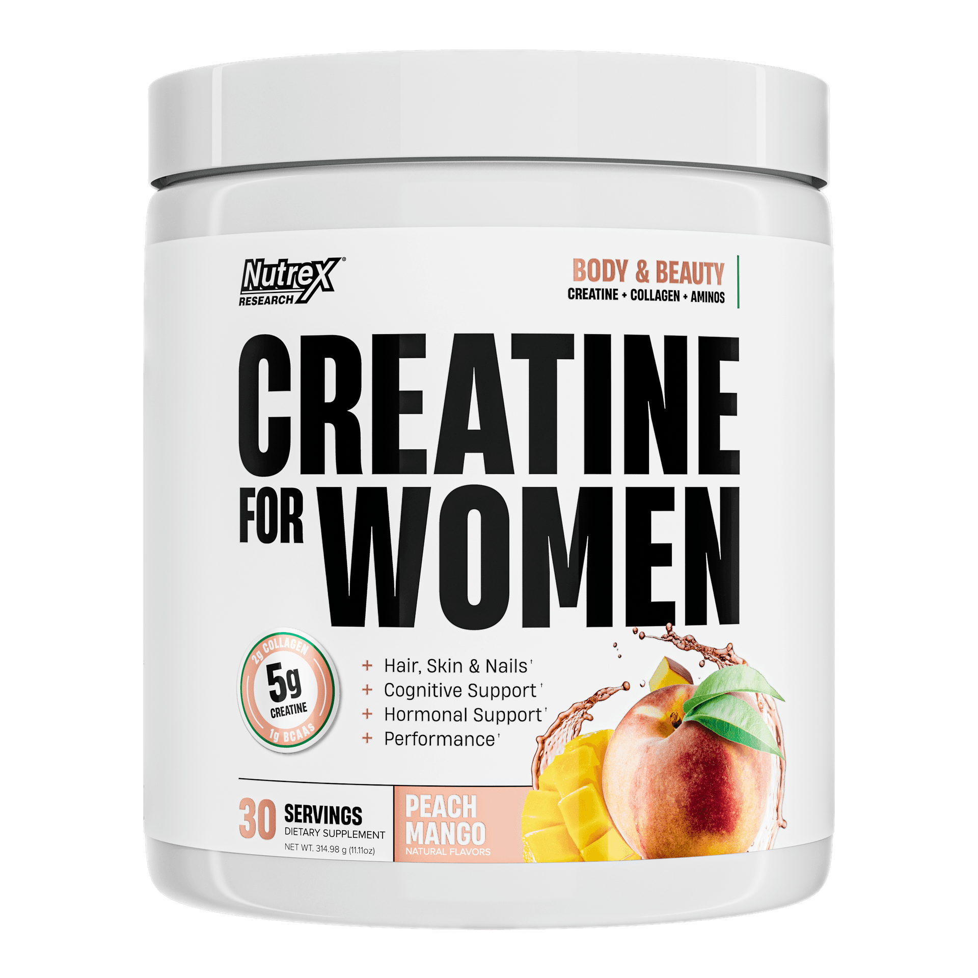 Creatine For Women Peach Mango · 30 Servings Nutrex Essential Colombia