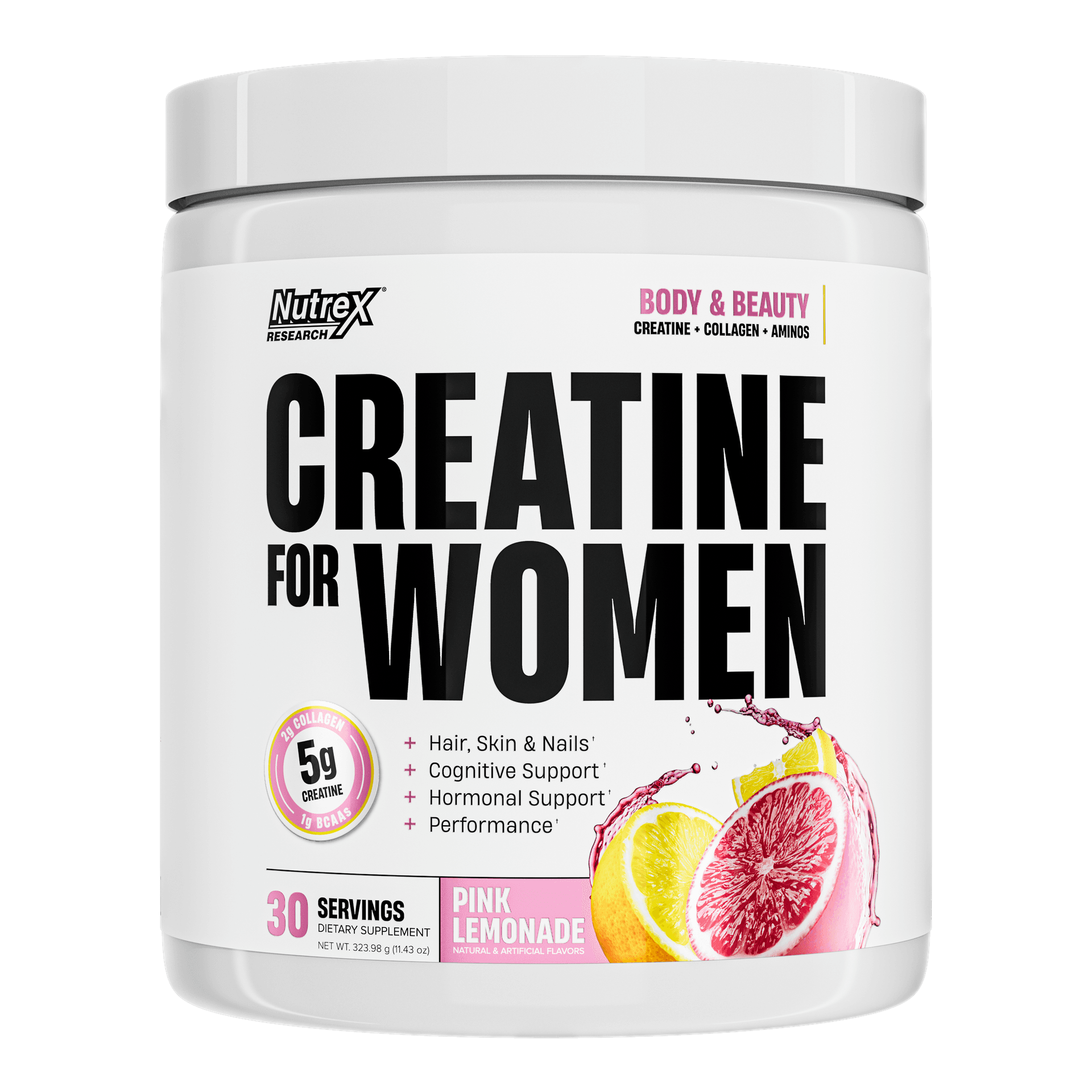 Creatine For Women Pink Lemonade · 30 Servings Nutrex Essential Colombia